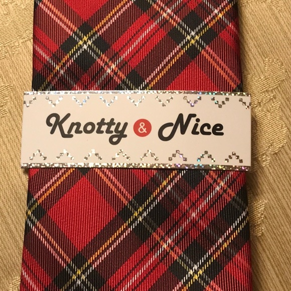 NWT Knotty & Nice plaid tie. - Picture 3 of 3